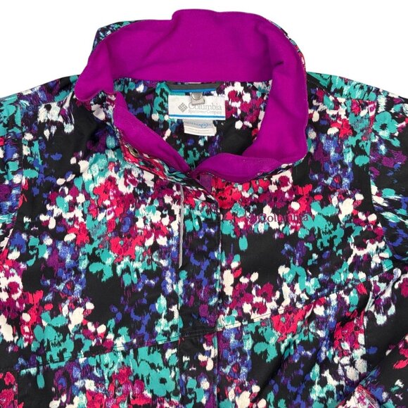 Columbia Bugaboo Interchange Jacket Girls Youth Large L Floral Ski Winter Coat - Picture 4 of 13